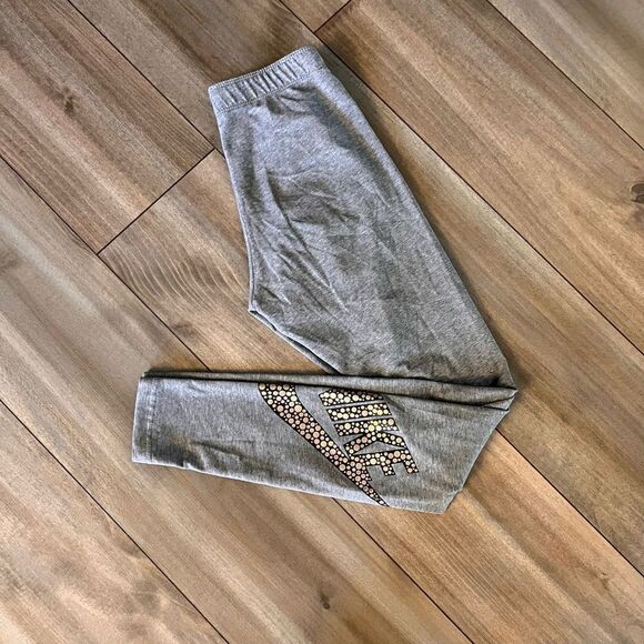 ‎Nike Grey Athletic Workout Running Leggings Women Small - Picture 1 of 4